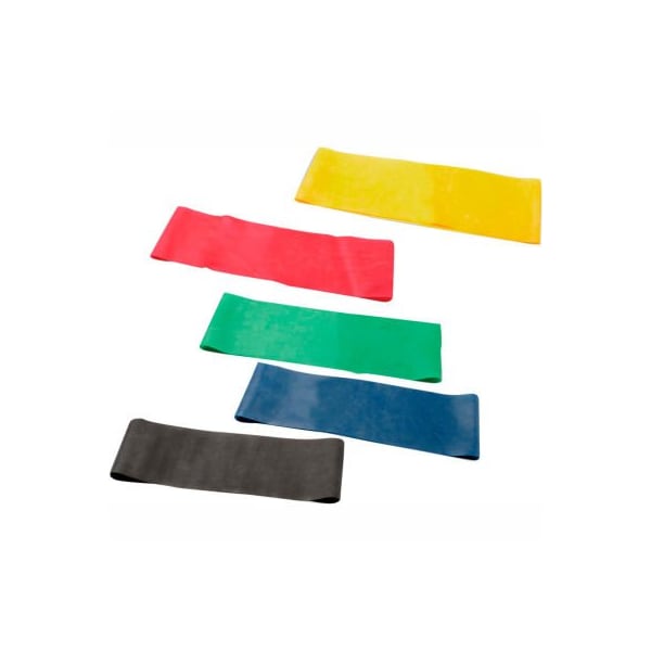 Fabrication Enterprises CanDo Exercise Band Loop, 10" Long, 5 Color Set, 10 Sets 10-5259-10 - main